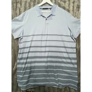 Greyson Blue Striped‎ Polo Men's Shirt Size XXL